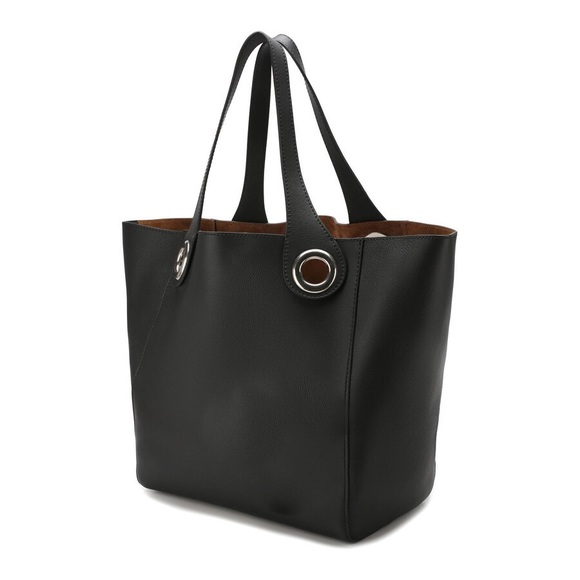 Burberry Large Black Leather Tote Bag. Brand new with Tags.  Dust bag included! - Picture 3 of 8